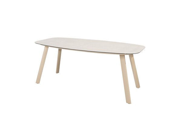 91836_ Manolo dining table barrel shape Latte with ceramic print top 180x95 cm 01.jpg