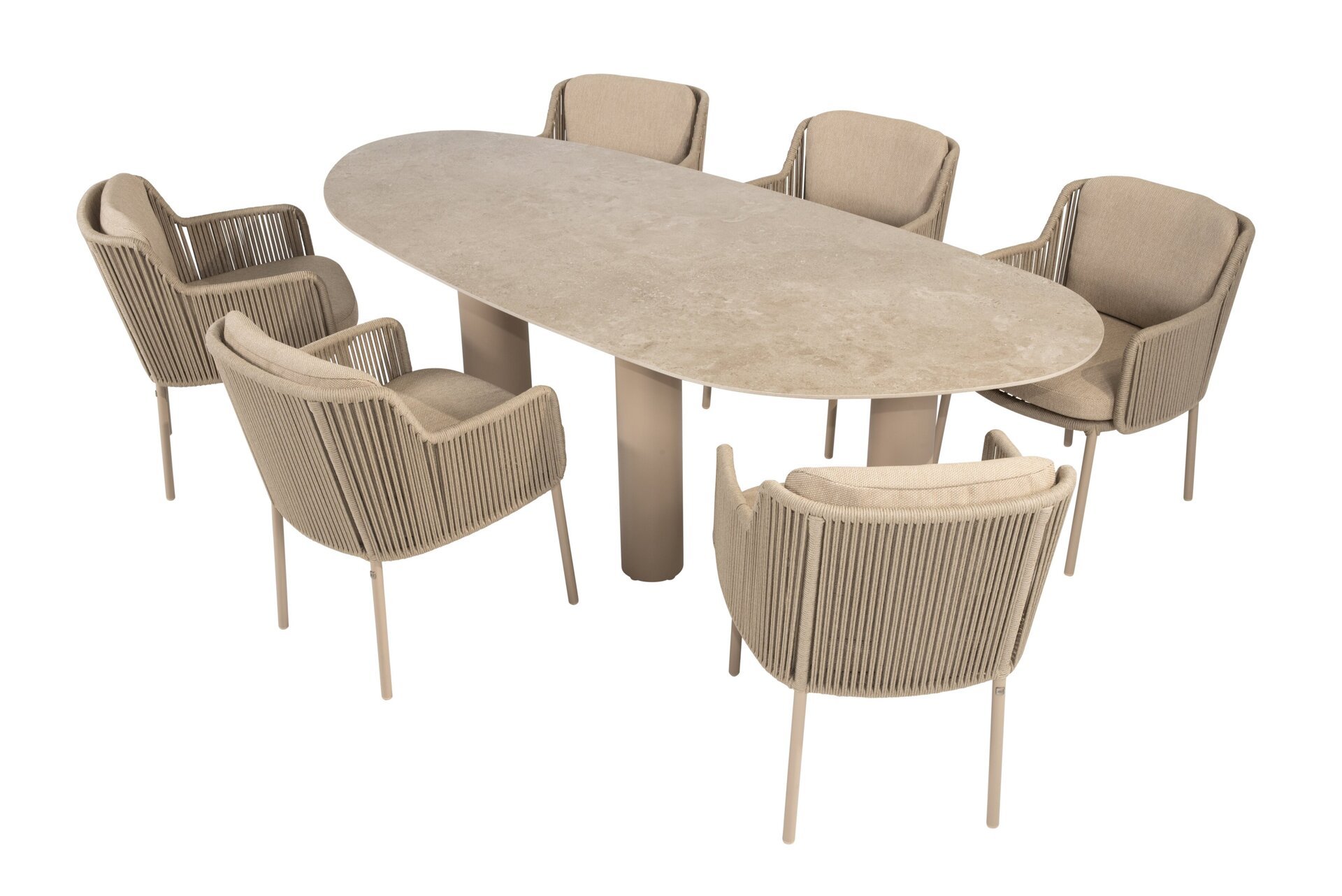 91856-91857-214401_Bernini dining set latte with Estate mango shape dining table latte 240 x 110cm 01.jpg