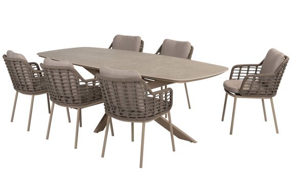 91627-213935-91601-91602_ Puglia dining set with Prado barrel dining table Latte 240x105cm 01.jpg