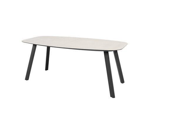 91838_ Manolo dining table barrel shape Anthracite with ceramic print top 180x95 cm 01.jpg