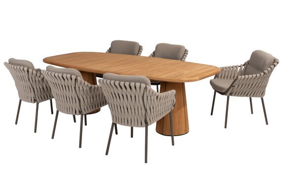 214115-91615-91667_ Montera dining set with Capri barrel teak table 240x110cm 01.jpg