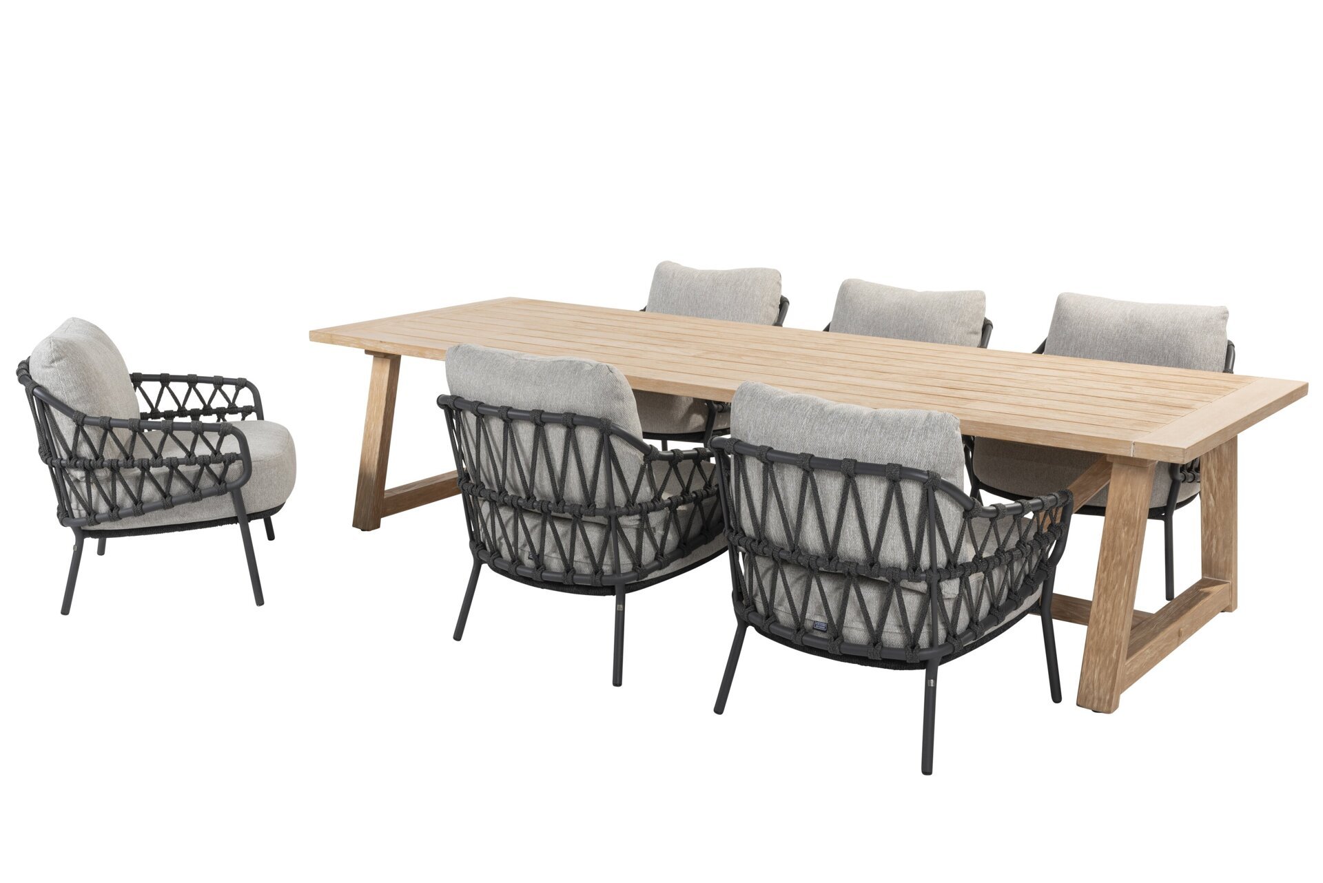 213894-91495-91496_ Calpi low dining set with Noah brushed teak table 300x100cm _ 02.jpg