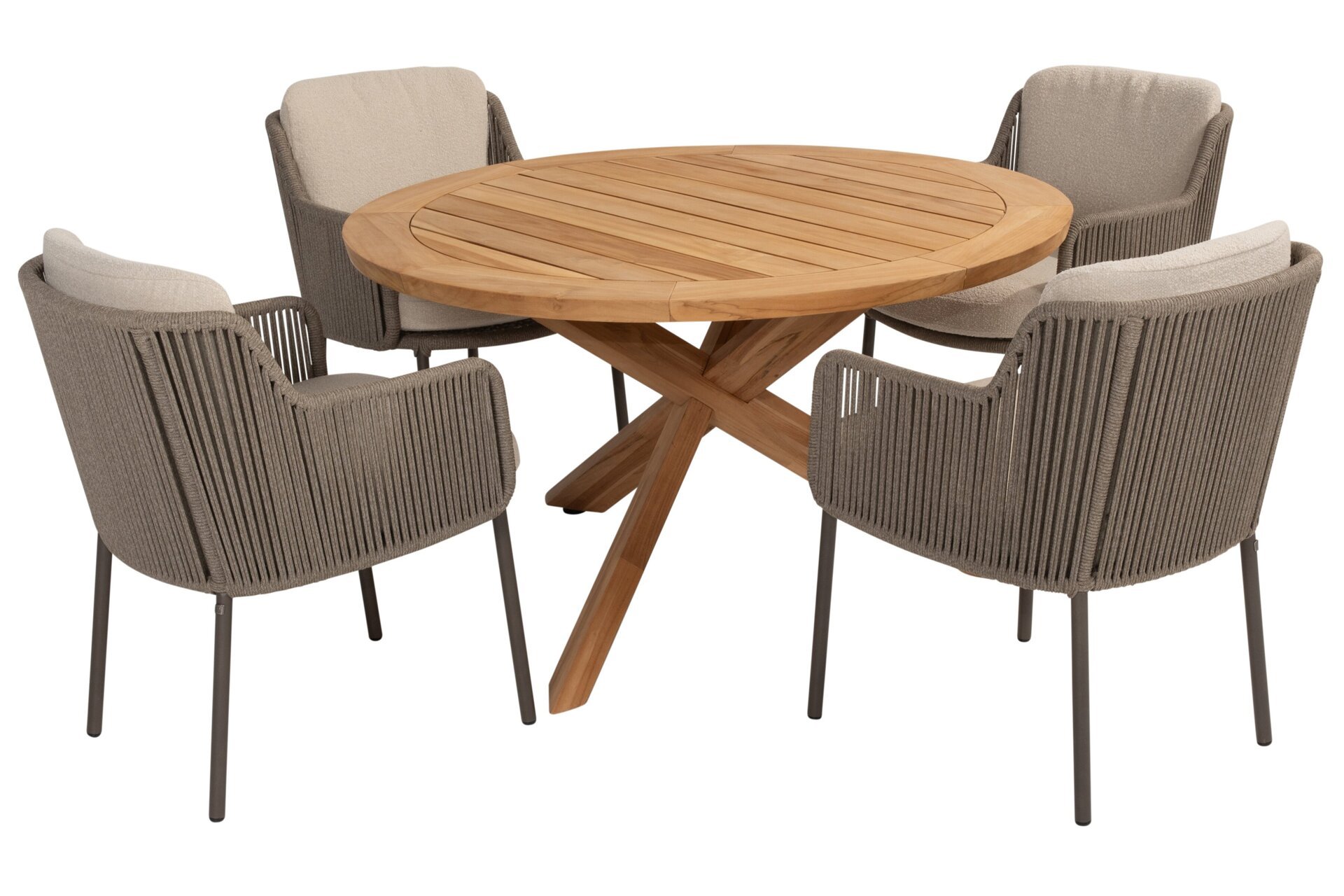 214149-91417-91499_ Bernini dining set with Prado dining table Teak 130cm 01.jpg