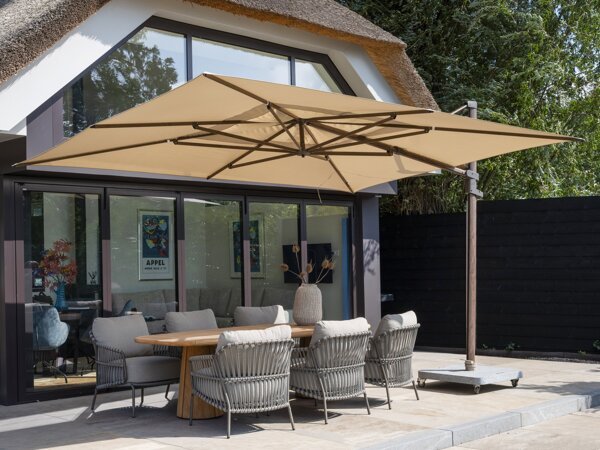 Finca parasol 300x400cm Wenge frame with Beach canopy outdoor 02.jpg