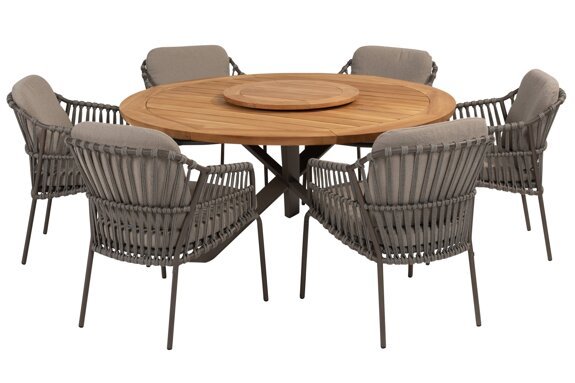 214125-91306-91596-91309_ Capalbio dining set with Prado dining table 160cm Terre legs and Lazy Susan 01.jpg