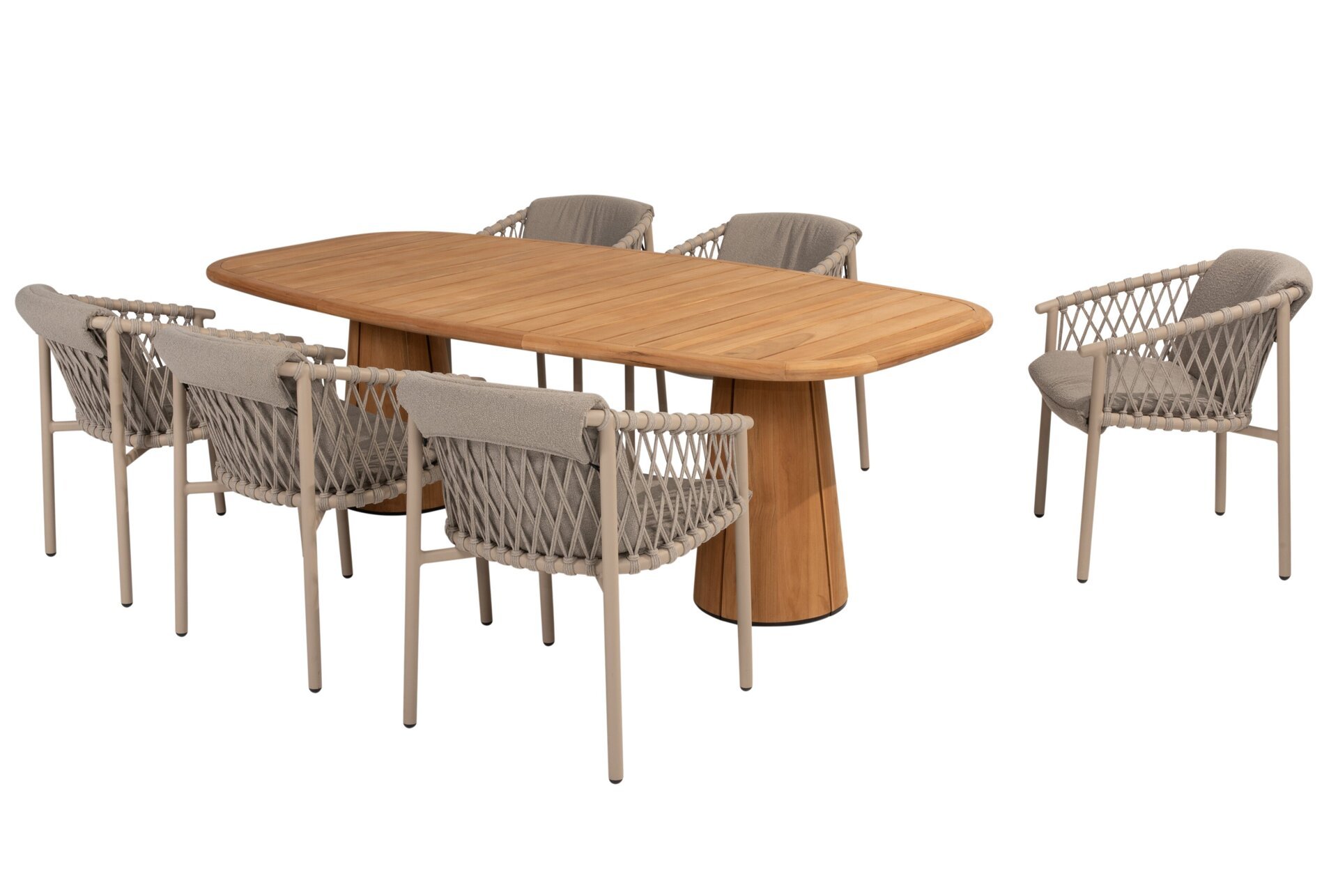 17070-91615-91667_ Allora dining set Latte with Capri barrel teak table 240x110cm 01.jpg