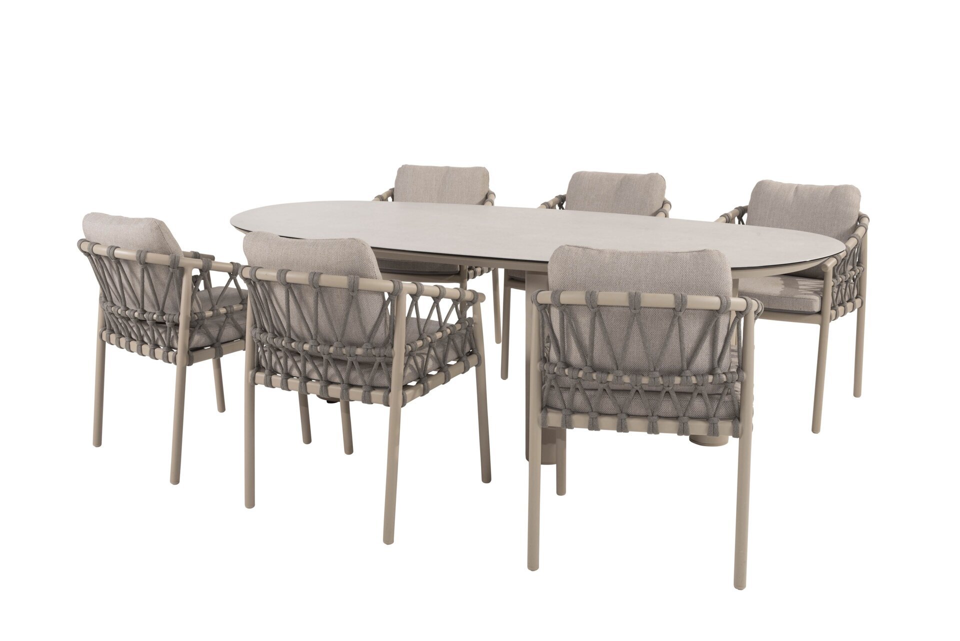 91809-91856-91857_Piacenza dining set latte with Denia dining table Latte with Mango shape top ceramic print 240 x 110 cm 01.jpg