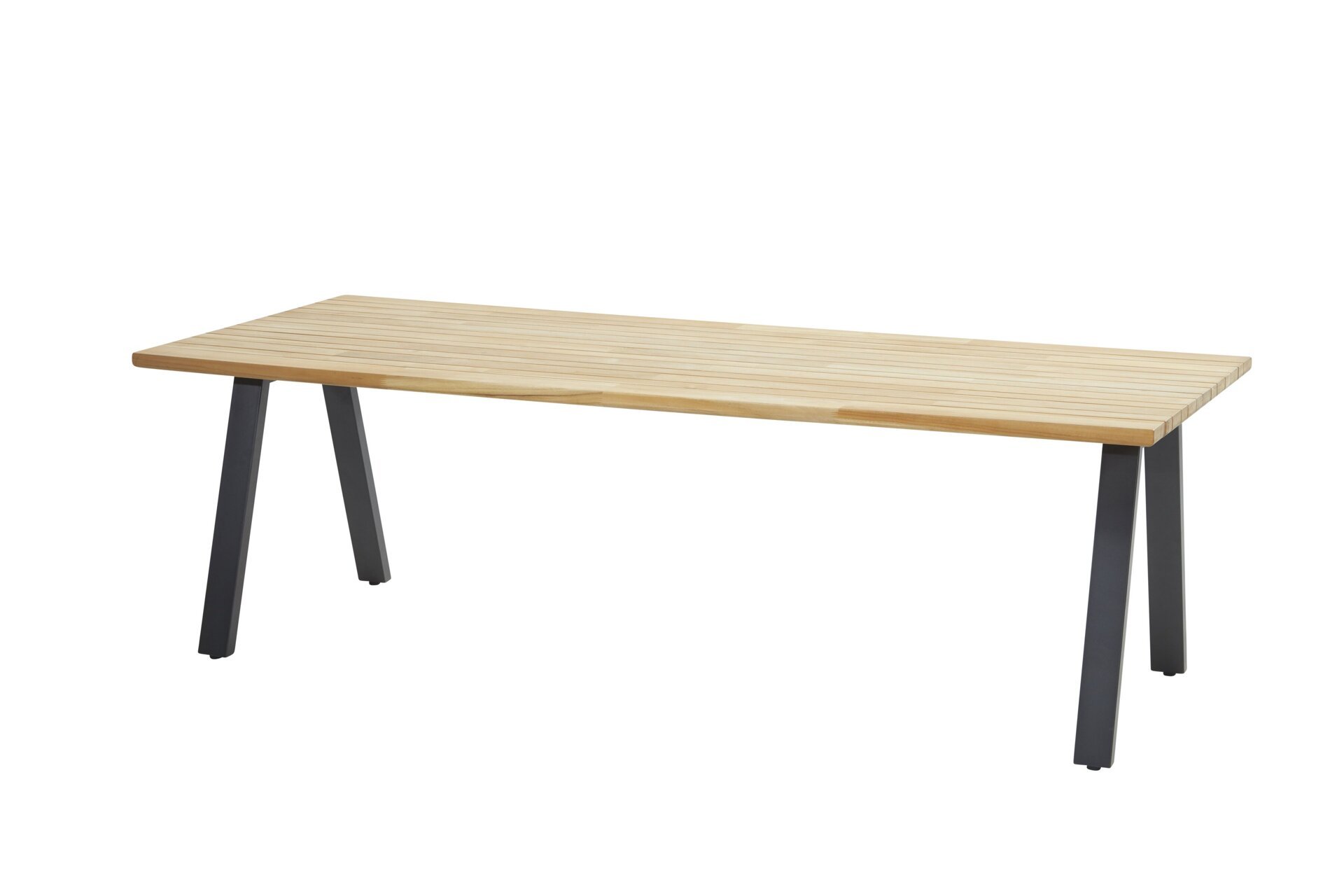 91222-91223_ Ambassador table Natural teak 240 X 100 cm. With Anthracite legs 01.jpg
