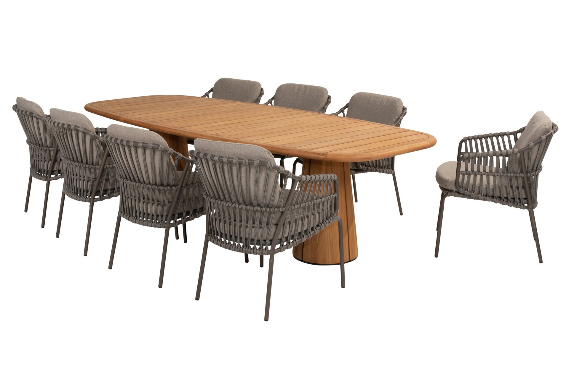 214125-91616-91667_ Capalbio dining set with Capri barrel shape table teak 280x110cm 01.jpg