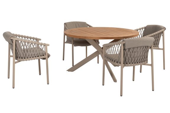 17070-91417-91653_ Allora dining set Latte with Prado Teak table 130cm Latte 01.jpg