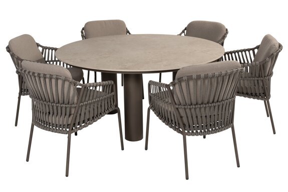 214125-17116-17117_ Capalbio dining set with Arizona dining table ceramic top 160cm 01.jpg