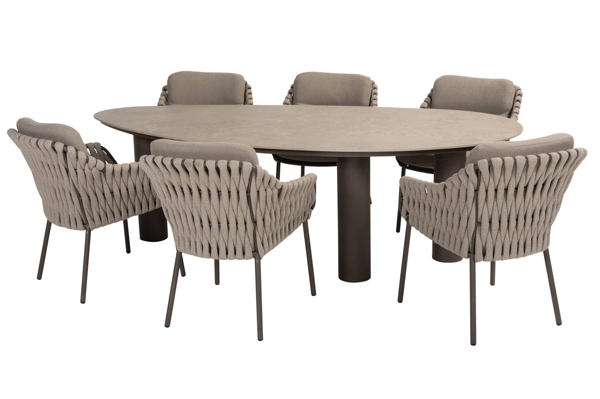 214115-17115-17117_ Montera dining set Terre with Arizona dining table pebble shape ceramic 240x120cm 01.jpg