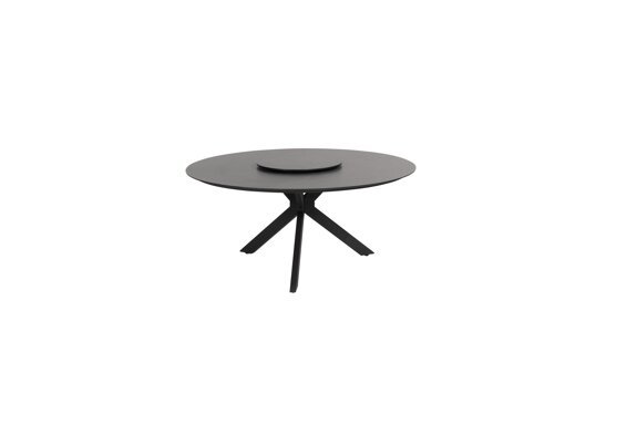 17107-17108-19933_ Locarno dining table 160cm HPL slate anthracite top with Lazy susan 58cm 01.jpg
