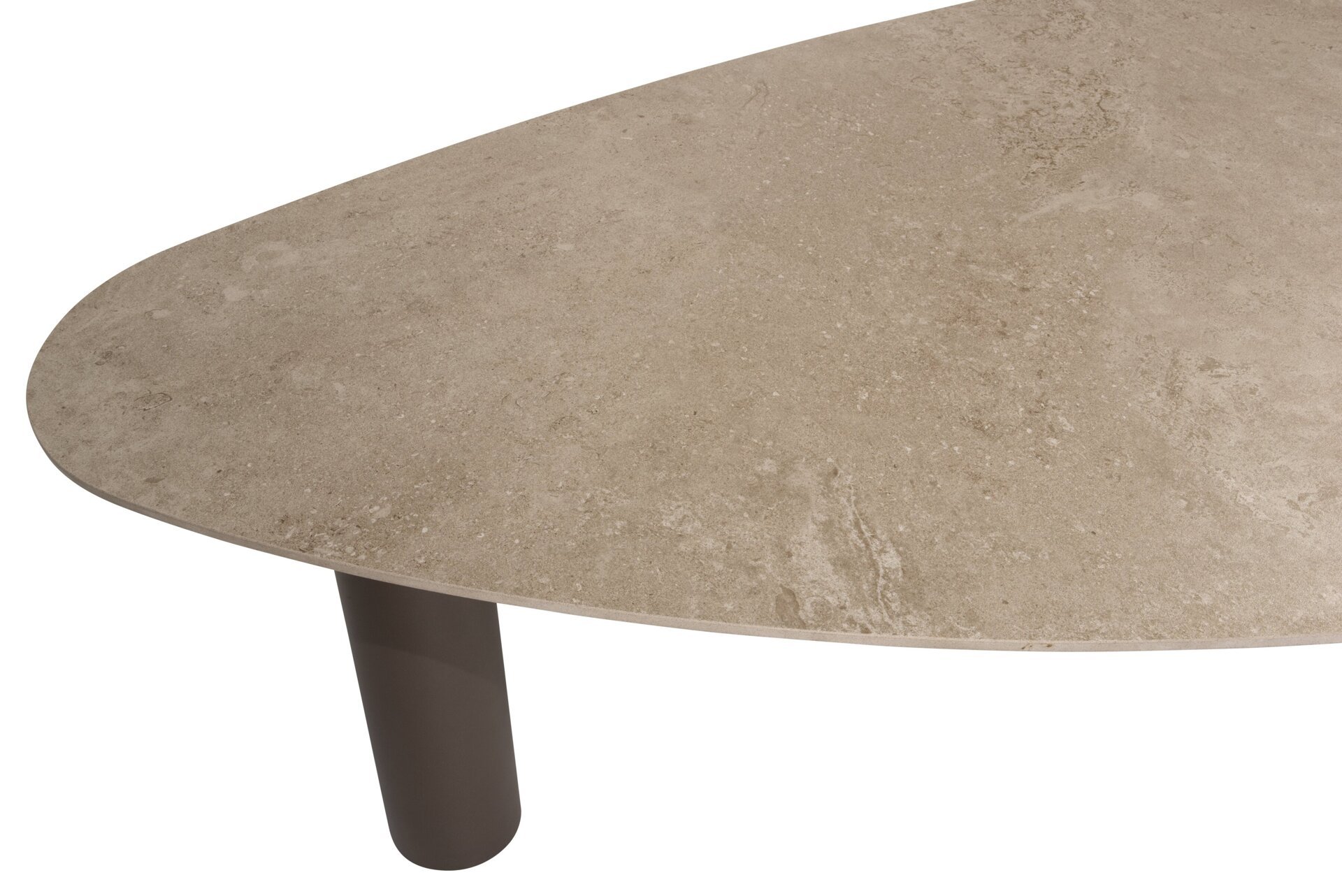 Arizona dining table pebble shape 240x130cm ceramic top detail 03.jpg