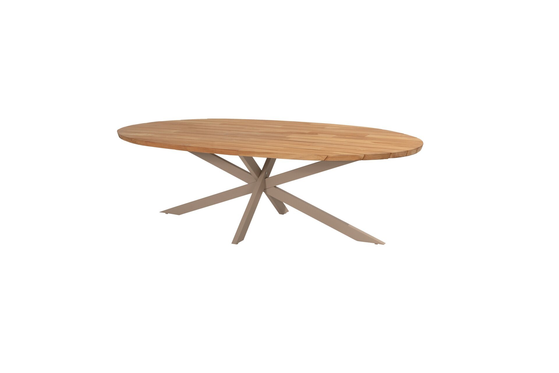 91219-91602_ Prado ellips dining table Teak top 240x115cm Latte legs 01.jpg