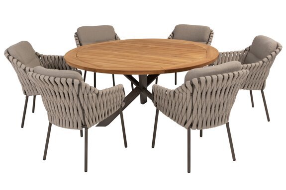 214115-91306-91596_ Montera dining set with Prado dining table 160cm Terre legs 01.jpg