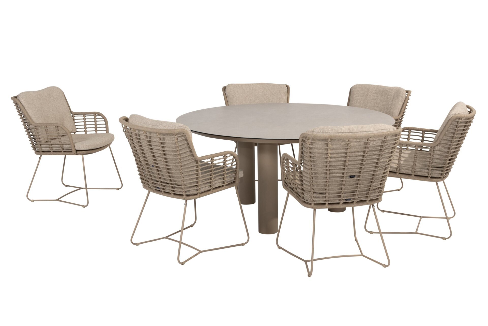 214274-91642_ Fabrice dining set Latte with Donato dining table 160cm 01.jpg