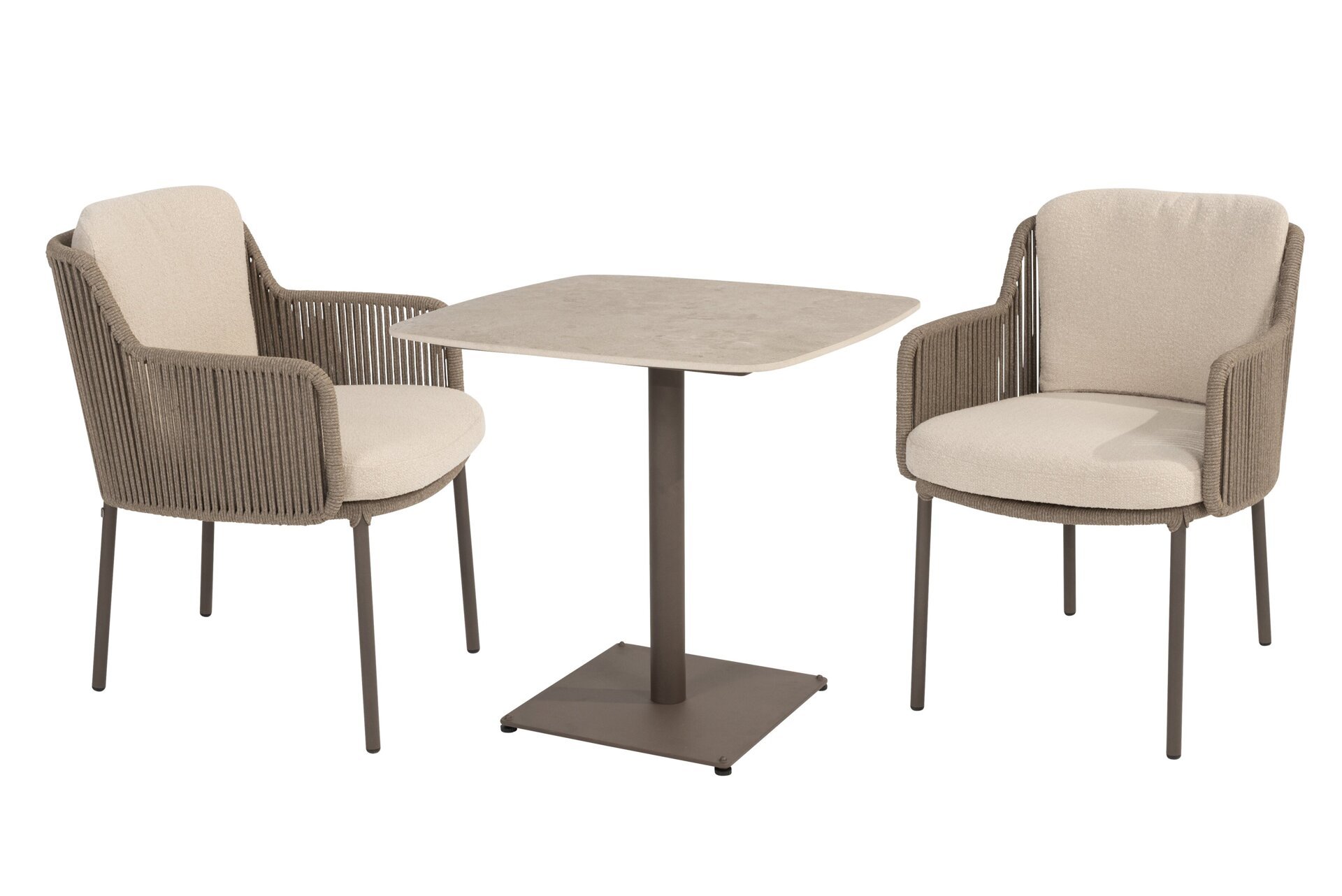 214149-17136_ Bernini dining set Terre with Vermont dining table Terre with ceramic top 75x75cm 01.jpg