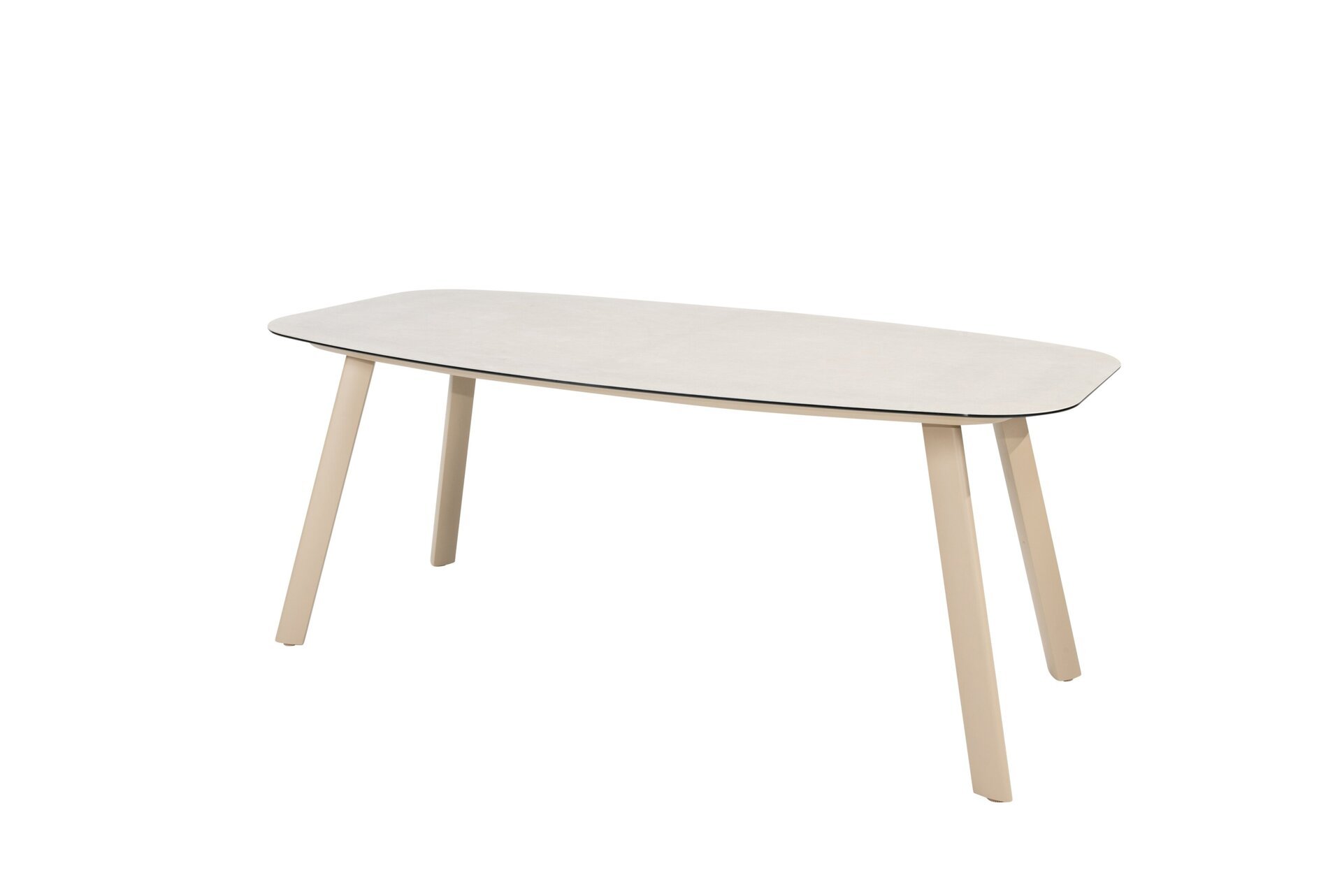 91836_ Manolo dining table barrel shape Latte with ceramic print top 180x95 cm 01.jpg