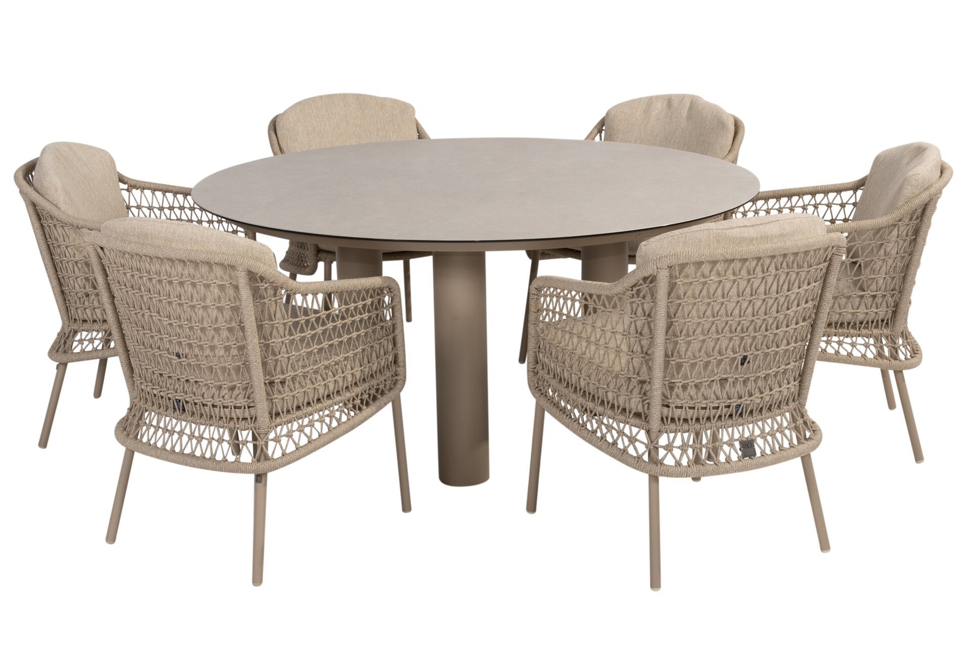 213935-91642_ Puccini dining set with Donato dining table 160cm Latte 01.jpg