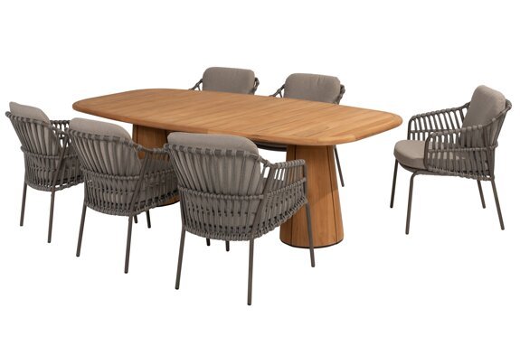 214125-91615-91667_ Capalbio dining set with Capri barrel teak table 240x110cm 01.jpg