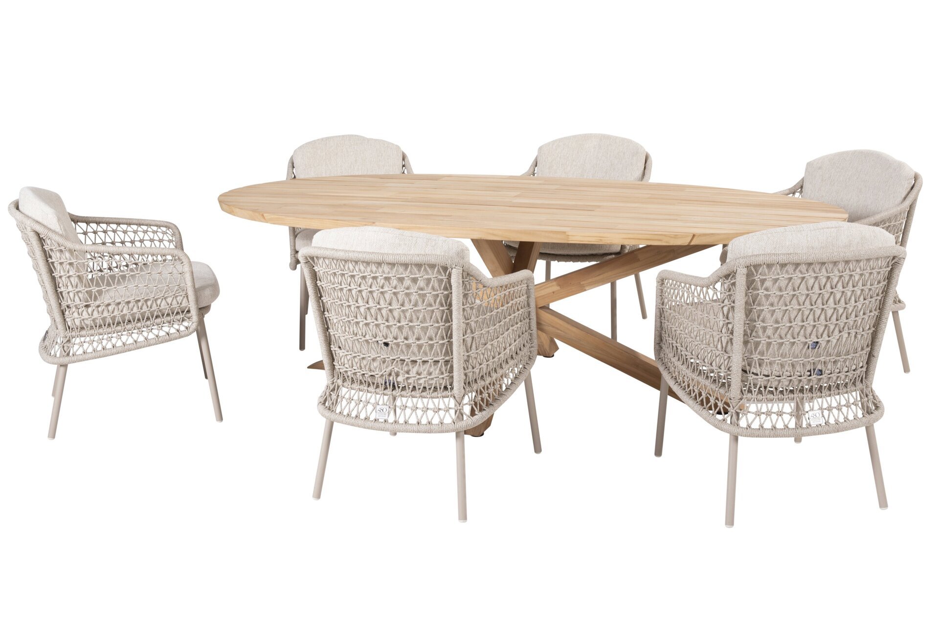 213935-91219-91420_ Puccini dining set with Prado teak ellips table 240x115cm 01.jpg