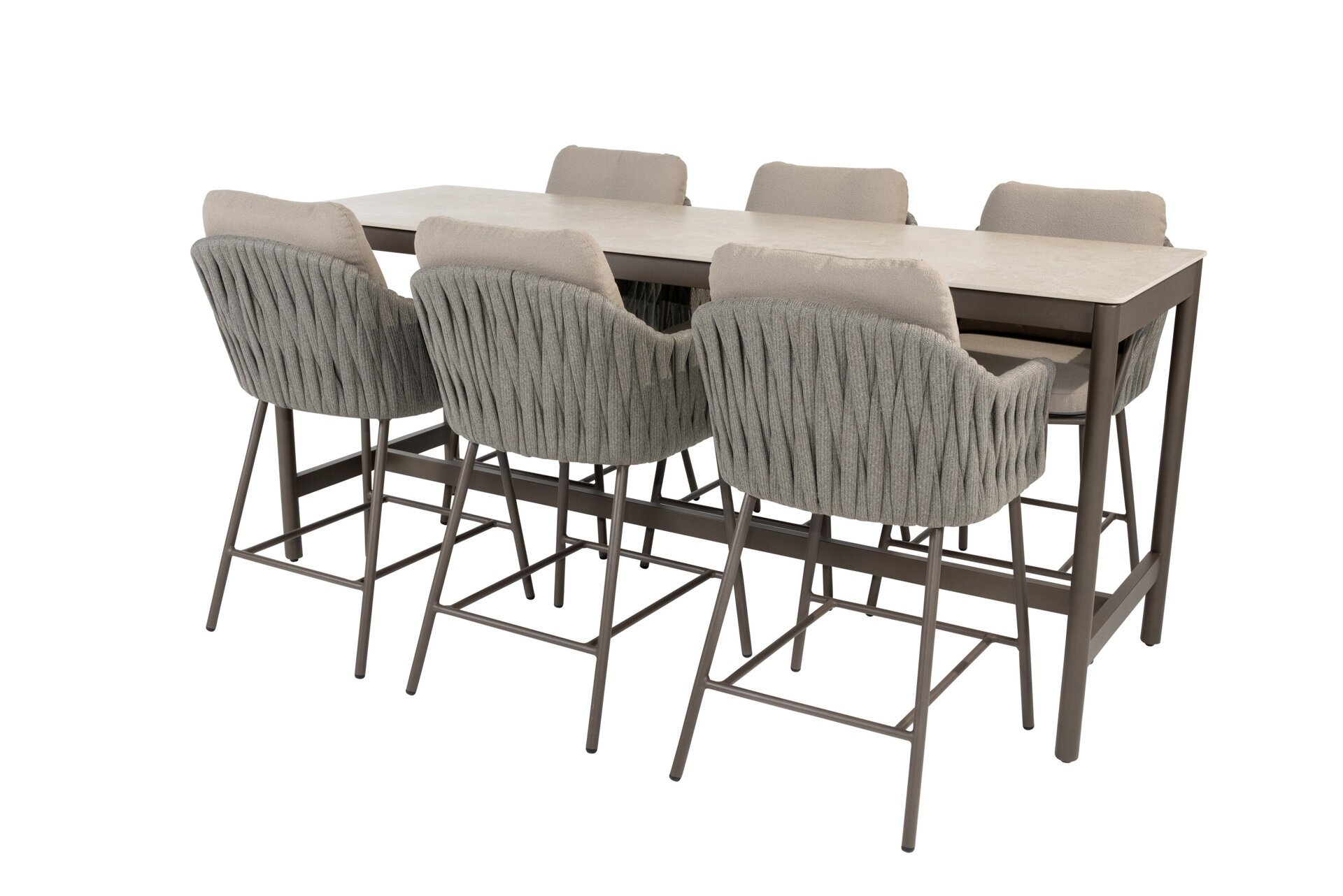 91763-91708_Cannes high dining set terre with Soho high dining table terre 220 x 75 x 95 cm 01.jpg