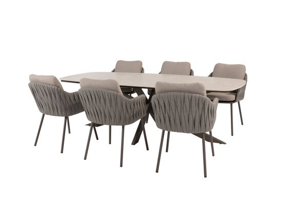 91811-91599-91600_Cannes dining set terre with Prado dining table ceramic top 240x105cm terre 01.jpg