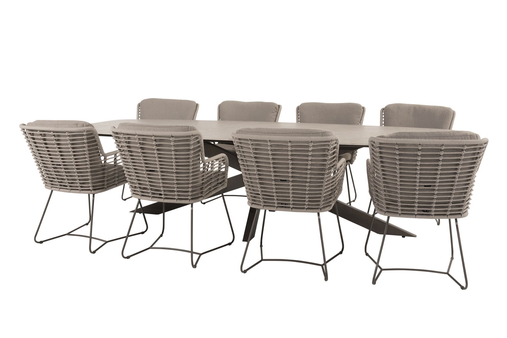 214400-91746-91752_ Fabrice dining set terre with Prado barrel shape dining table ceramic 300x110cm Terre 01.jpg