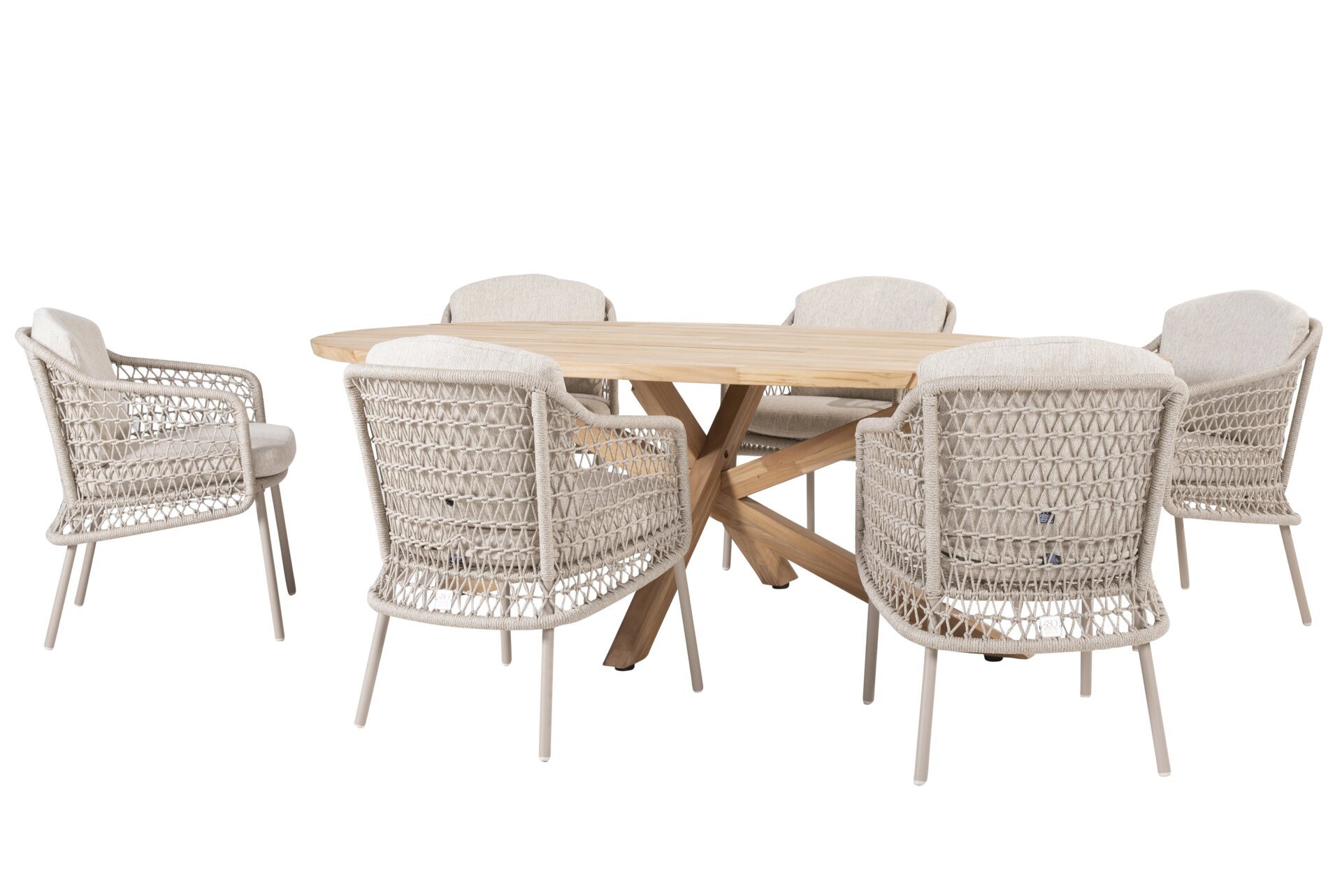 213935-91219-91420_ Puccini dining set with Prado teak ellips table 240x115cm 02.jpg