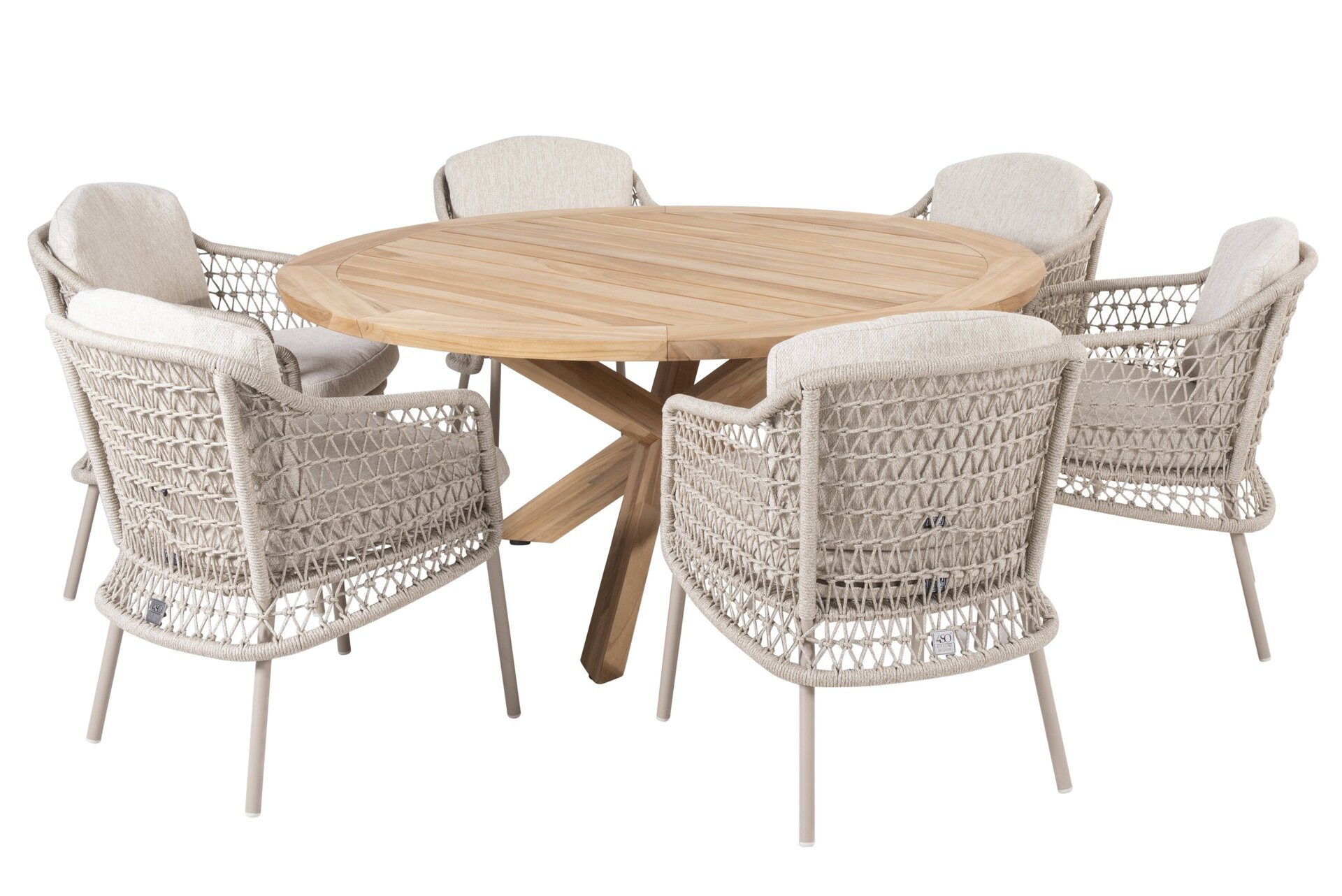 213935-91306-91419_ Puccini dining set with Prado table teak 160cm 01.jpg