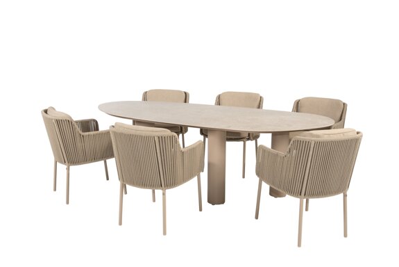 91856-91857-214401_Bernini dining set latte with Estate mango shape dining table latte 240 x 110cm 03.jpg