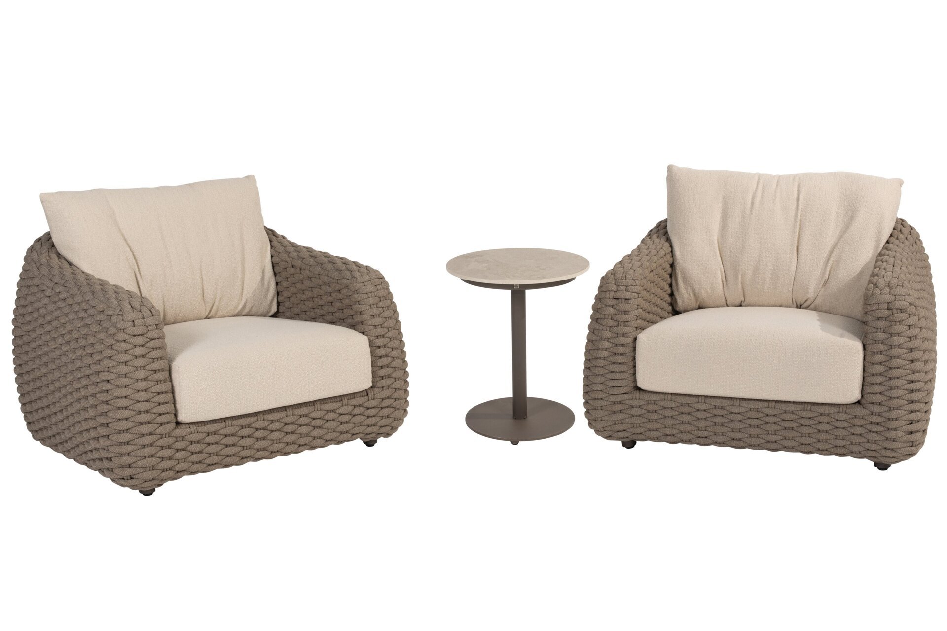 Maxime bistro lounge set with Boaz side table Terre 01.jpg